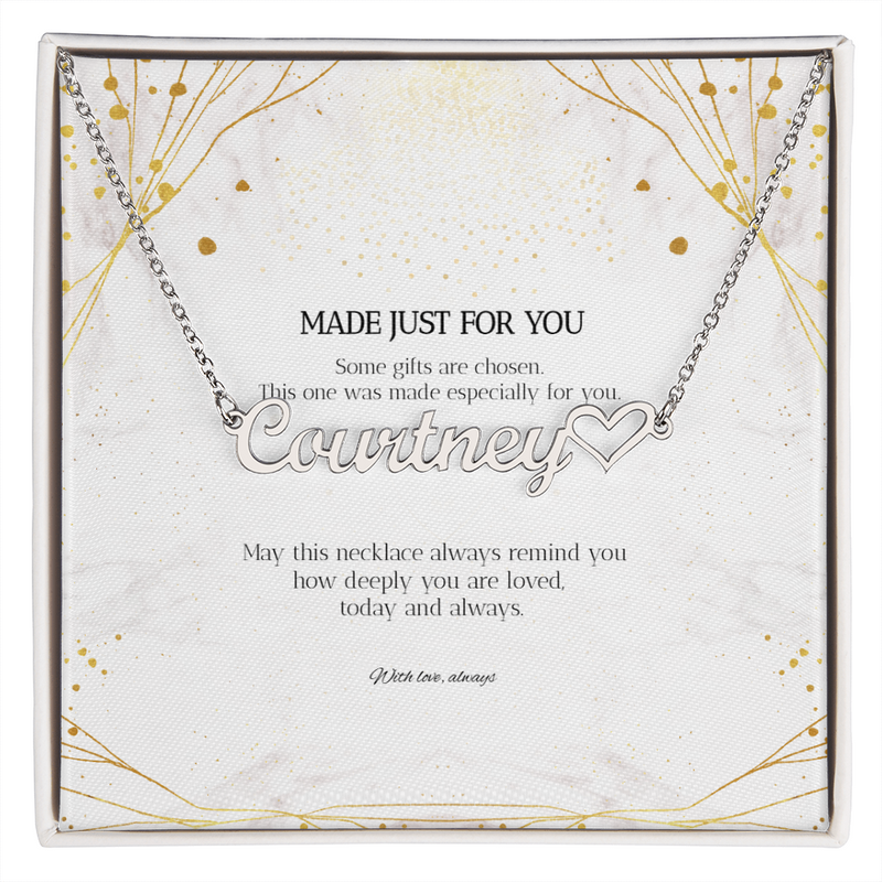Personalized Heart Name Necklace