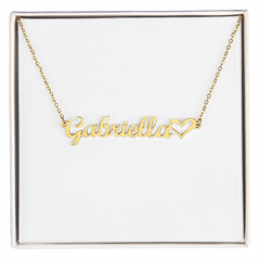Personalized  Heart Name Necklace