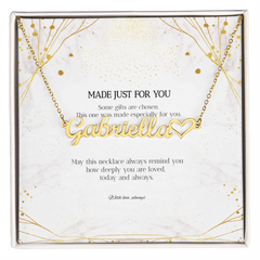 Personalized Heart Name Necklace